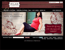 Tablet Screenshot of milanmaternity.com